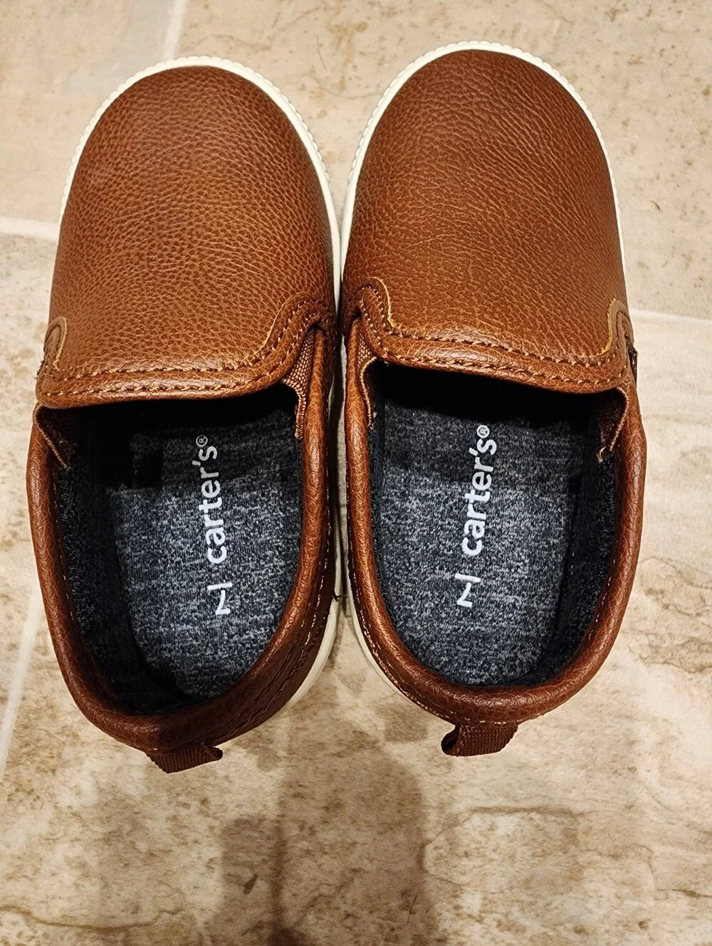 Carter's Brown Slip-On Kids Dress Shoes